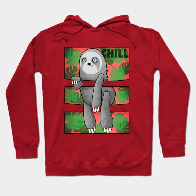 30 Chilling Sloth Hoodie by ChuyDoesArt